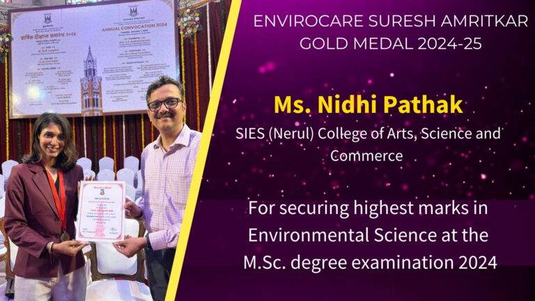 Envirocare Labs Suresh Amritkar Gold Medal Award 2024-25.